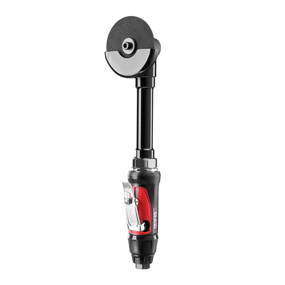 SLAIR 3" EXTENDED AIR CUT-OFF TOOL,18000RPM,SAFETY TRIGGER,COMPOSITE,WTH DISC, 360-DEGREE GUARD, PROFESSIONAL