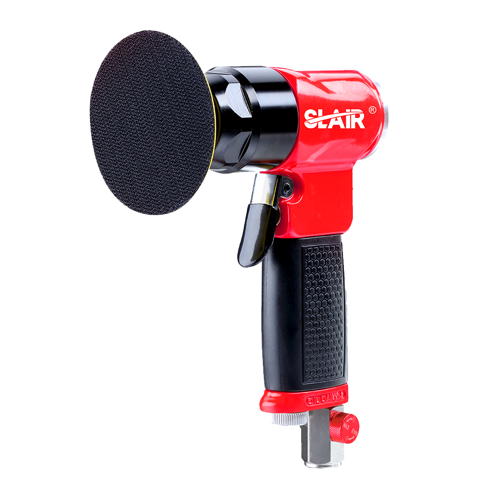 SLAIR 3"AIR POLISHING SANDER(SLOW), ALUMINUM WITH RUBBER, PROFESSIONAL