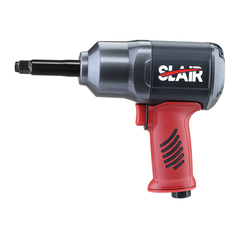 SLAIR LONG ANVIL 1/2" AIR IMPACT WRENCH- 1300NM, TWIN HAMMER, COMPOSITE, DESIGN