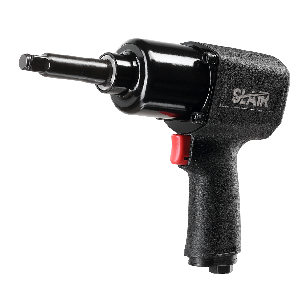 SLAIR LONG ANVIL 1/2" AIR IMPACT WRENCH- 1100NM, TWIN HAMMER, ALUMINUM