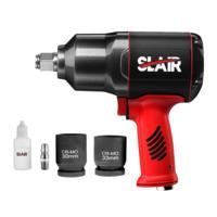 SLAIR Tool Kit 7PC 3/4" AIR IMPACT WRENCH KIT, WITH SOCKET, 2000NM, COMPOSITE, HEAVY DUTY, BMC SET