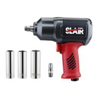 SLAIR Tool Kit 7PC 1/2" AIR IMPACT WRENCH KIT, WITH SOCKET, 1300NM, TWIN HAMMER, COMPOSITE, BMC SET