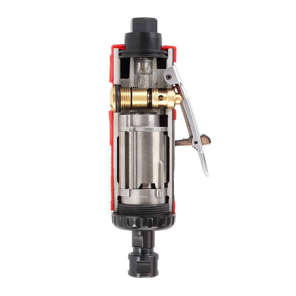 SLAIR AIR DIE GRINDER, 22000RPM,SAFETY TRIGGER, ALUMINUM WITH RUBBER, WITH1/4" 1/8" OR 3MM 6MM COLLET,HOSE, PROFESSIONAL