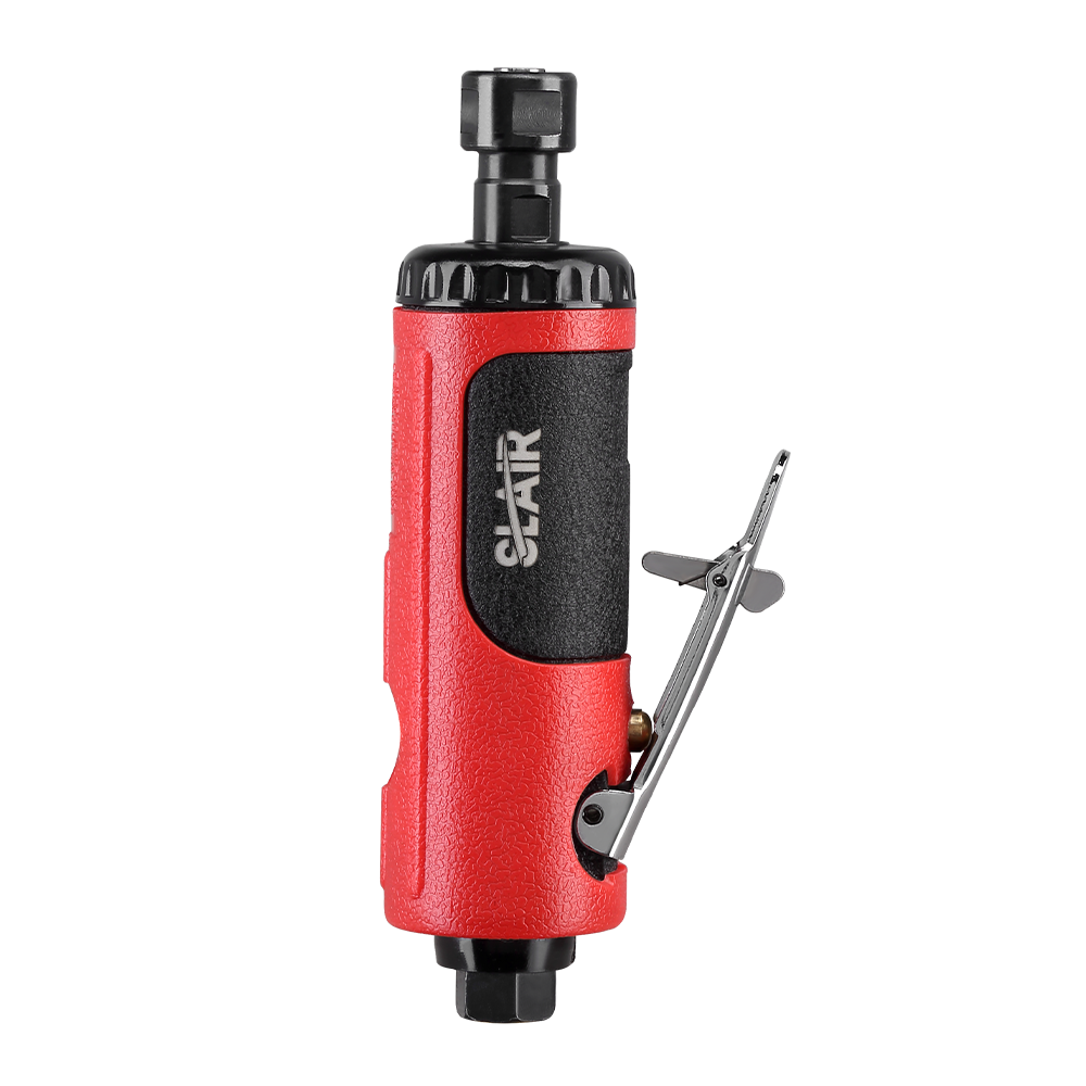 SLAIR AIR DIE GRINDER, 22000RPM,SAFETY TRIGGER, ALUMINUM WITH RUBBER, WITH1/4" 1/8" OR 3MM 6MM COLLET,HOSE, PROFESSIONAL