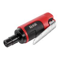 SLAIR MINI AIR DIE GRINDER, 25000RPM, ALUMINUM WITH RUBBER, WITH 1/4" 1/8" OR 3MM 6MM COLLET, PROFESSIONAL