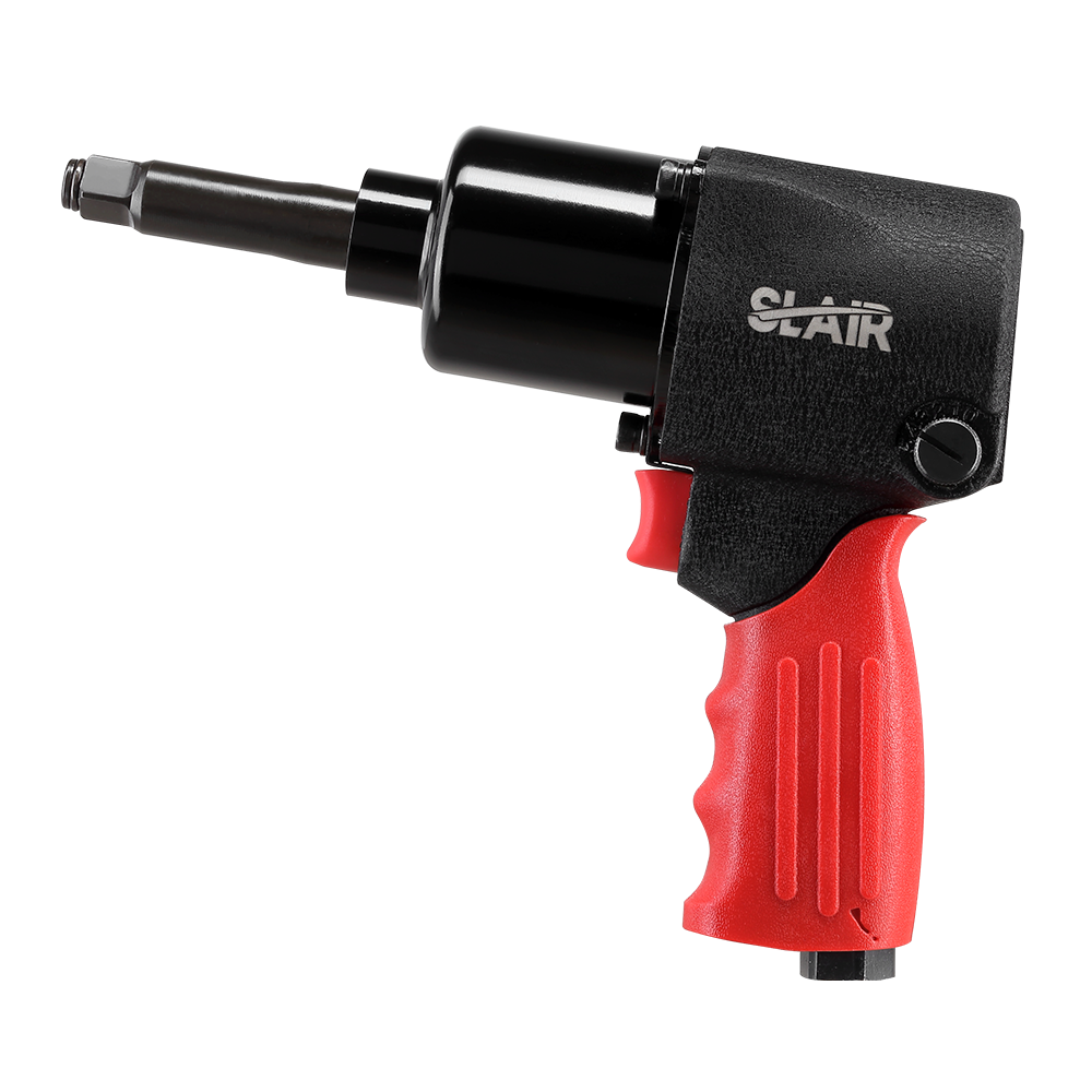 SLAIR 1/2" AIR IMPACT WRENCH- 881NM, HANDLE EXHAUST, ALUMINUM WITH RUBBER