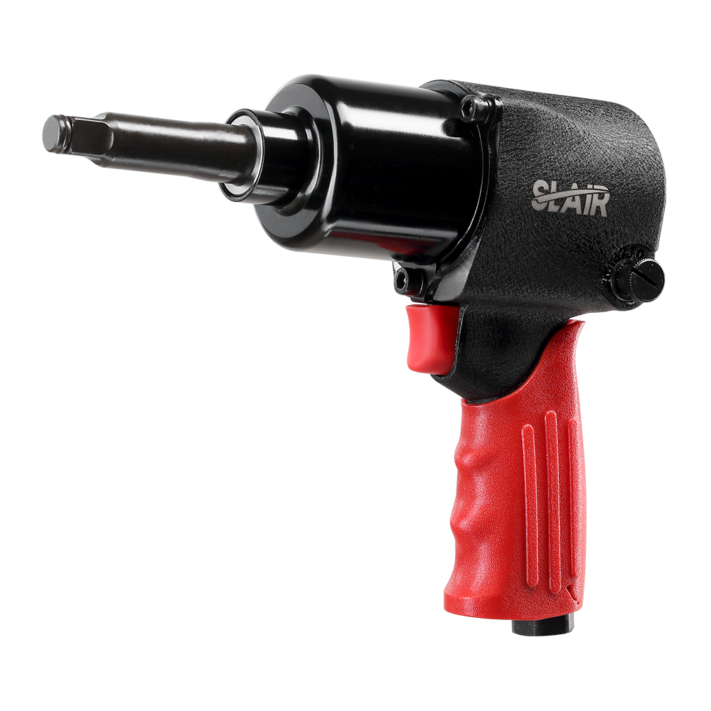 SLAIR 1/2" AIR IMPACT WRENCH- 881NM, HANDLE EXHAUST, ALUMINUM WITH RUBBER