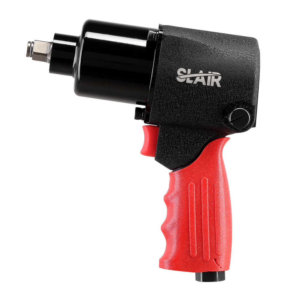 SLAIR 1/2" AIR IMPACT WRENCH- 881NM, HANDLE EXHAUST, ALUMINUM WITH RUBBER