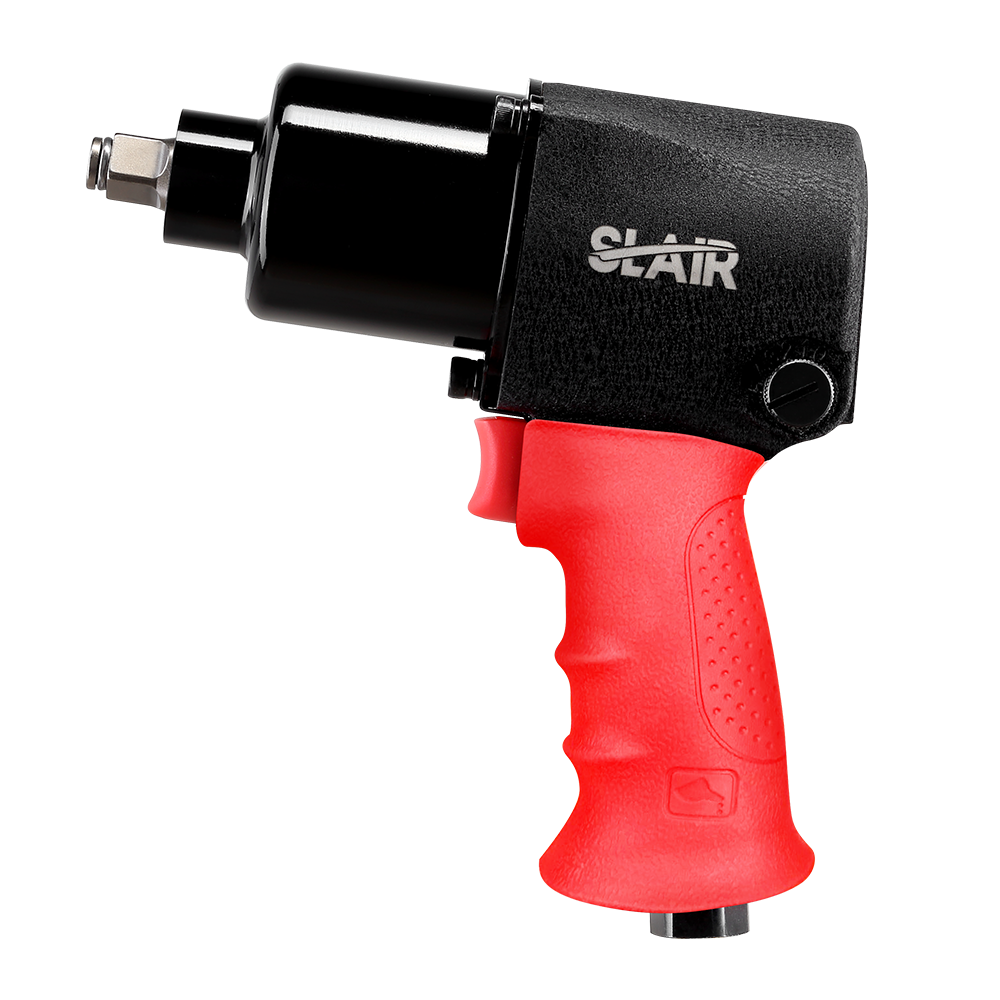 SLAIR 1/2" AIR IMPACT WRENCH- 881NM, HANDLE EXHAUST, ALUMINUM WITH RUBBER