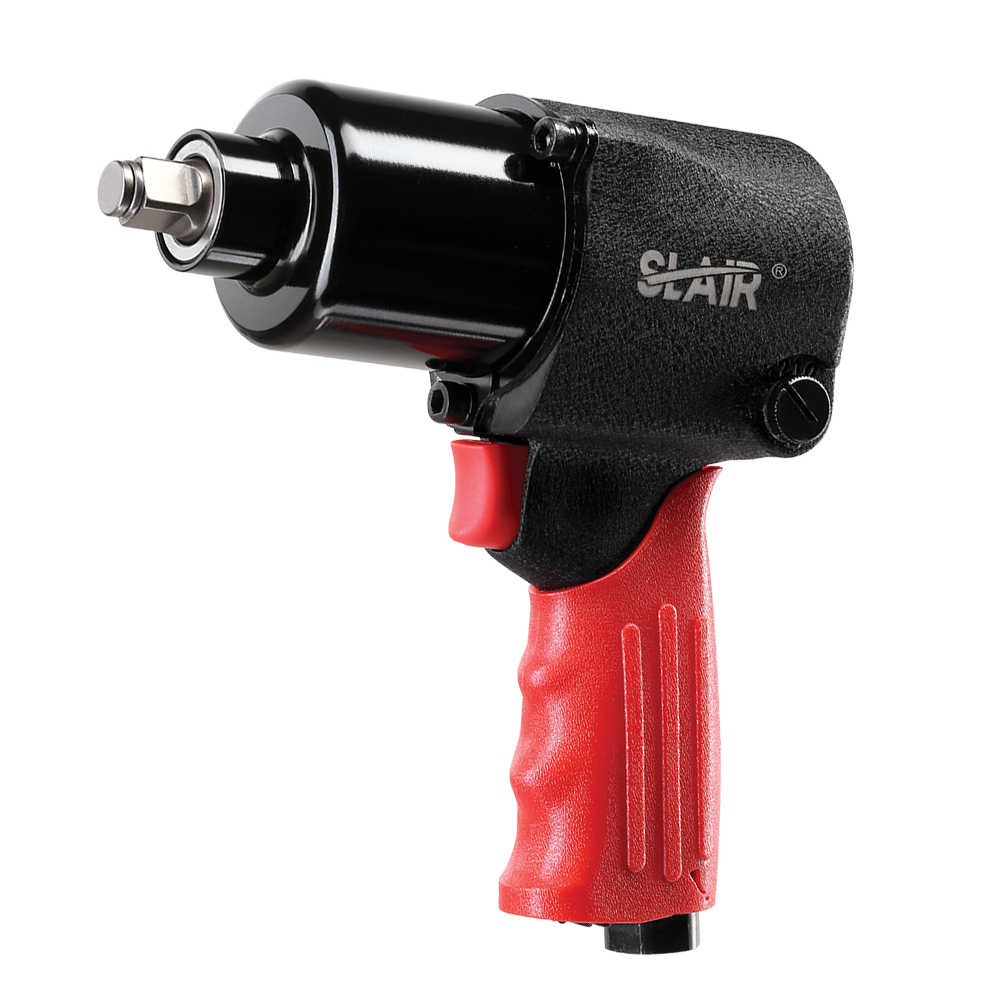 SLAIR 1/2" AIR IMPACT WRENCH- 881NM, HANDLE EXHAUST, ALUMINUM WITH RUBBER