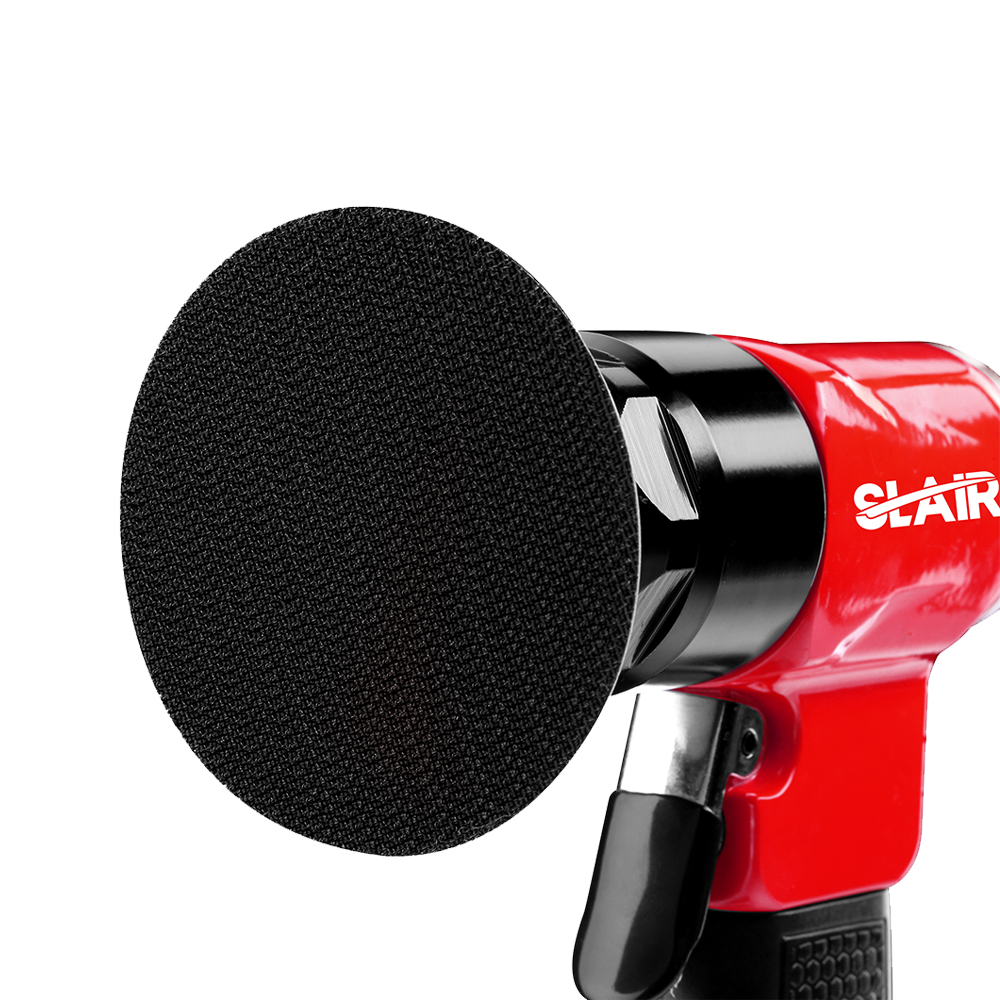SLAIR 3"AIR POLISHING SANDER(SLOW), ALUMINUM WITH RUBBER, PROFESSIONAL