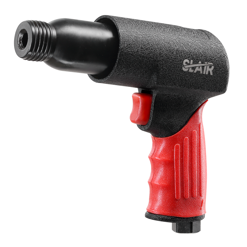 SLAIR 190MM AIR HAMMER WITH SPRING, SHORT CHISEL, ALUMINUM WITH RUBBER