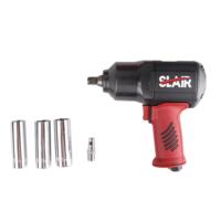 SLAIR Tool Kit 7PC 1/2" AIR IMPACT WRENCH KIT, WITH SOCKET, 1300NM, TWIN HAMMER, COMPOSITE, BMC SET