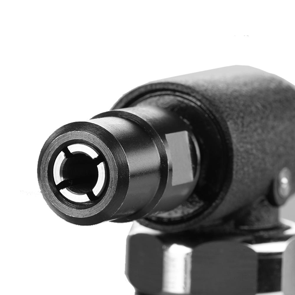 SLAIR MINI AIR ANGLE DIE GRINDER, 20000RPM, SAFETY TRIGGER, ALUMINUM, WITH 1/4" 1/8" OR 3MM 6MM COLLET, PROFESSIONAL
