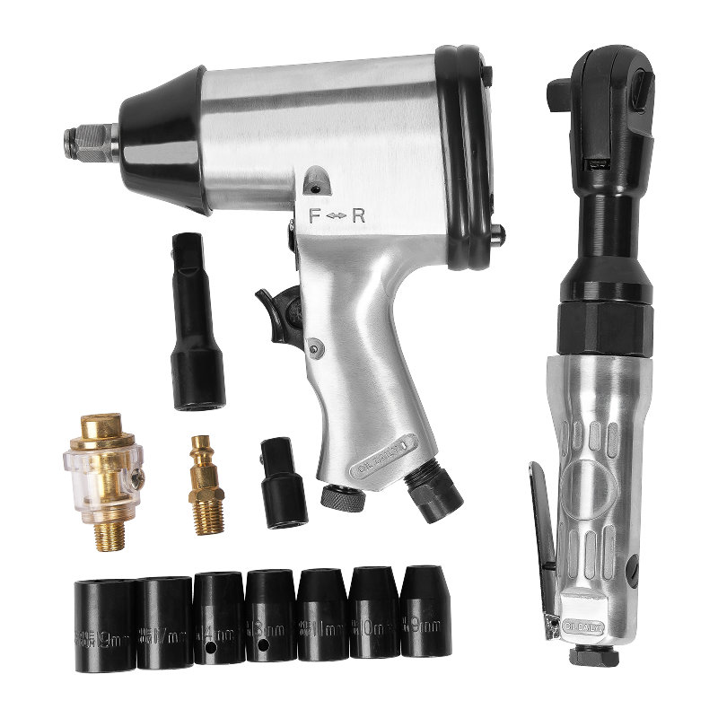 XINXING XQ-T01 15PC 1/2 AIR WRENCH 3/8" RATCHET KIT WITH SOCKET, CLASSIC, BMC SET