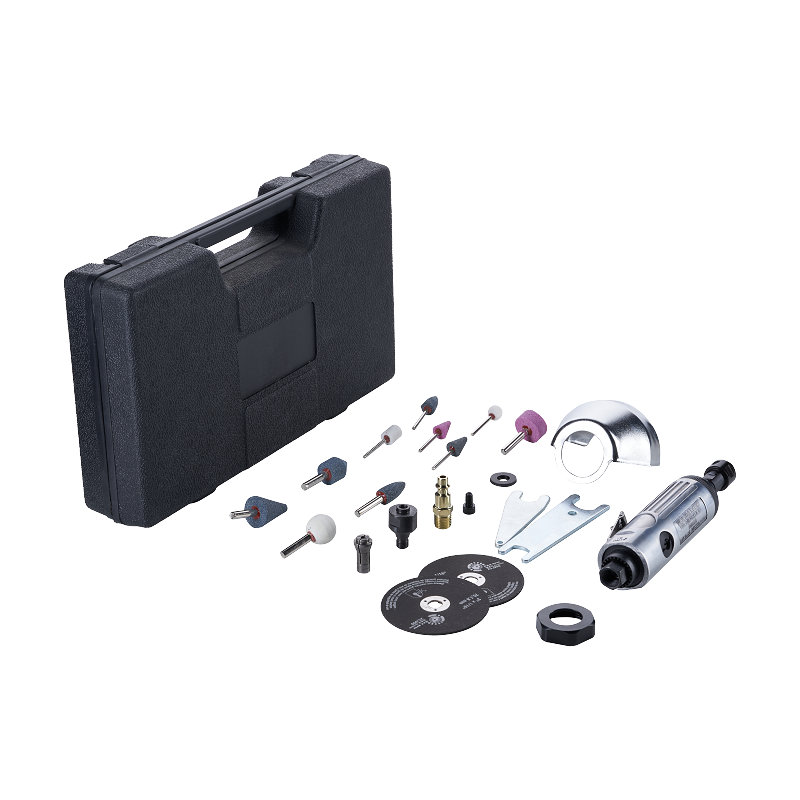 XINXING XQ-T05 21PC AIR DIE CUTTER-GRINDER KIT, 2 IN 1, WITH STONE, DISC, BMC SET