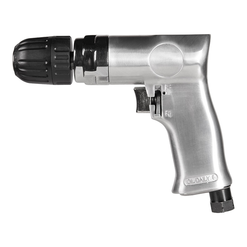 XINXING 3/8" REVERSIBLE AIR DRILL, 1800 RPM, KEYLESS, ALUMINUM, CLASSIC