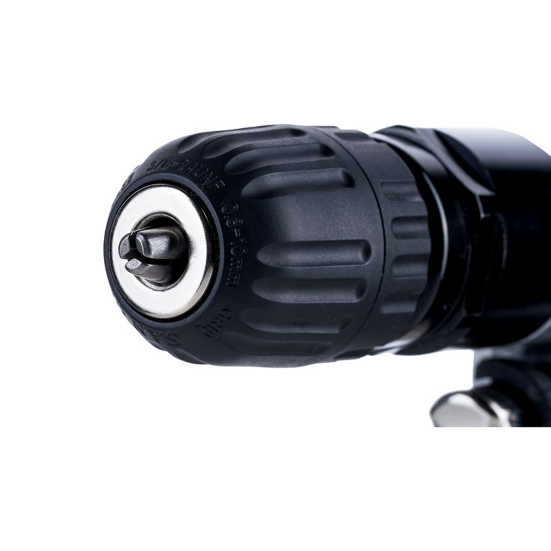XINXING 3/8" AIR DRIL, NON-REVERSIBLE, KEYLESS, ALUMINUM WITH RUBBER