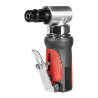 XINXING MINI AIR ANGLE DIE GRINDER, 20000RPM, SAFETY TRIGGER, ALUMINUM, WITH 1/4" 1/8" OR 3MM 6MM COLLET