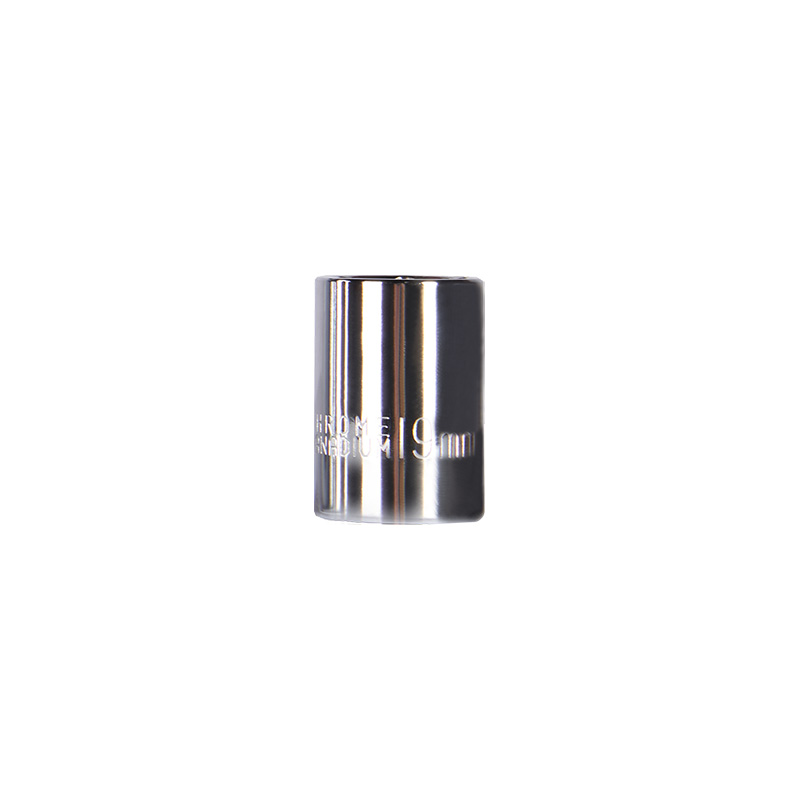 1/2" shallow chromed CR-V socket-19mm