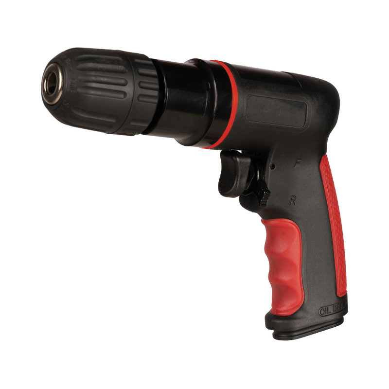 XINXING 3/8" AIR DRILL, REVERSIBLE, 2200 RPM, KEYLESS, COMPOSITE, POPULAR